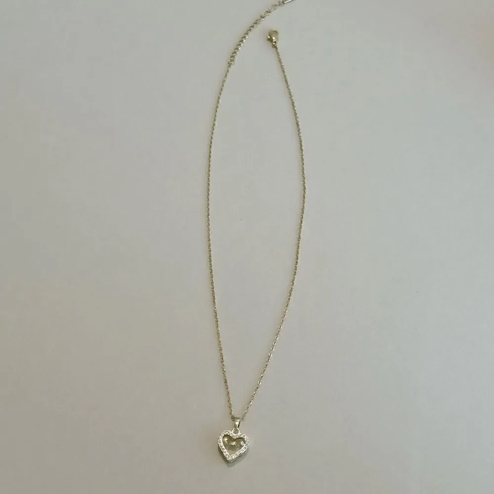 Crystal heart necklace M995